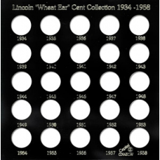 Capital Plastics - Lincoln Cents 1934-1958 - Date Set - GX451W