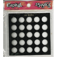 Capital Plastics - U.S. Nickels (No Dates) - Black