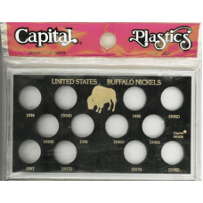 Capital Plastics - U.S. Buffalo Nickels 1934-1938D #4914