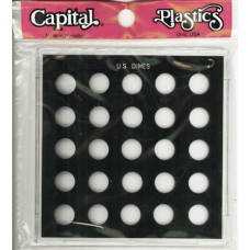 Capital Plastics - U.S. Dimes (No Dates) - Black