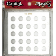 Capital Plastics - U.S. Dimes (No Dates) - White