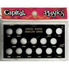 Capital Plastics - Mercury Dimes 1941-1945 - Black