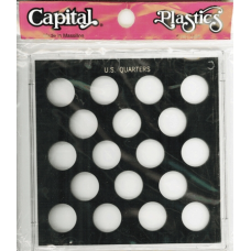 Capital Plastics - US Quarters (No Date) - Black