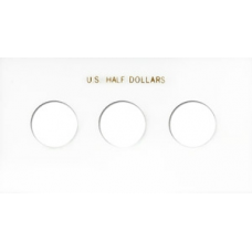 Capital Plastics - US Half Dollars - 3 Ports - Blank - White