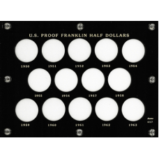 Capital Plastics - US Proof Franklin Half Dollars 1950-1963 - Bl