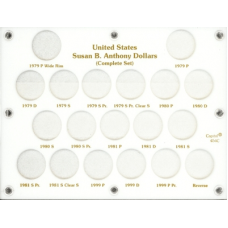 Capital Plastics - Susan B Anthony - Complete Set - White