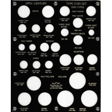 Capital Plastics - 19th Century Type Coins - 27 Slots