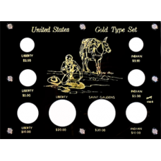 Capital Plastics U.S. Gold Type Set (433G with illustration)