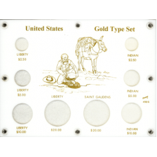 Capital Plastics - U.S. Gold Type Set (433G with illustration) #
