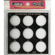 Capital Plastics U.S. Silver Eagle Year Set 1986-1994