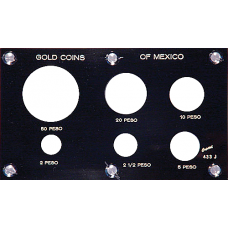 Capital Plastics Gold Coins of Mexico (50, 20, 10, 5, 2.5, 2 Peso)