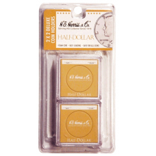 Whitman - Brown Half Dollar Color Coded Snaplock - 6ct Pack