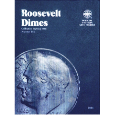 Whitman - Roosevelt Dimes Folder #2 1965-2004