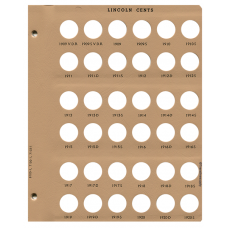 Dansco Album Lincoln Cents 7100 Page #1 1909-1920