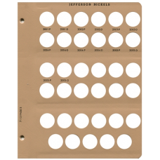 Dansco Album Jefferson Nickels 7113 Page #5 2001-2005