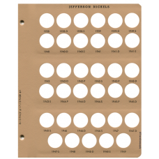 Dansco - Jefferson Nickels Album #8113 Page 1