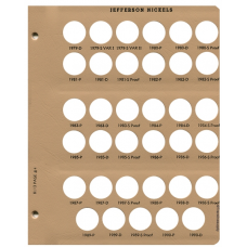 Dansco Album Jefferson Nickels 8113 Page #4 1979-1990