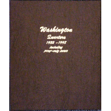 Washington Quarters 1932-1998 including proof Dansco Album #8140