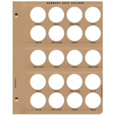 Dansco Album Kennedy Half Dollars w/Proofs 8166 Page #4