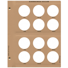 Dansco - Eisenhower Dollars Album #7176 Page 1