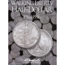 HE Harris - Walking Liberty Half Dollars #1 1916-36 -Coin Folder