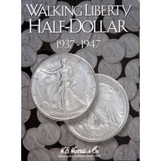 HE Harris - Walking Liberty Half Dollars #2 1937-47 -Coin Folder