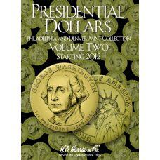 HE Harris - Presidential Dollars 2012-2016 P&D - Coin Folder