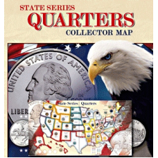 Whitman - State Quarter Series Quarters Collector Map