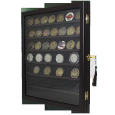 Guardhouse - Wall Mounted Coin Display with 7 Shelves and Lock