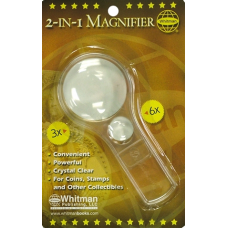 Whitman - 2-in-1 Magnifier - 3x-6x Magnification