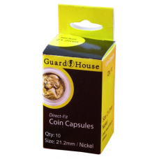 Guardhouse Round Coin Capsules - Nickel Direct fit 10ct