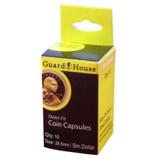 Guardhouse Round Coin Capsules -Small Dollar Direct fit - 10ct