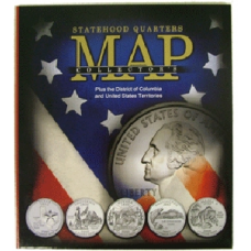 Whitman - Compact Version State Quarters Collectors Map