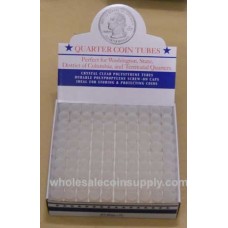 Quarter Size - HE Harris Round Coin Tubes, Box of 100