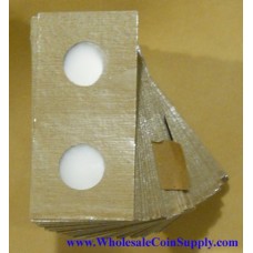 Cowens Mylar Cardboard Nickel 2x2's 100ct Pack