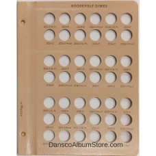 Dansco Album Roosevelt Dimes w/ Proof 8125 Page #7