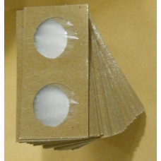 Cowens Mylar Cardboard Half Dollar 2x2's 100ct Pack