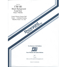 Showgard Mounts 178/181 for Souvenir Sheets (Black)