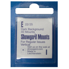 Showgard - 22x25mm Showgard Mounts - Pre-cut Singles (Black)