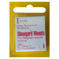 Showgard - 22x25mm Showgard Mounts - Pre-cut Singles (Clear)
