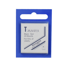 Showgard - 25x27mm Showgard Mounts - Pre-cut Singles (Black)