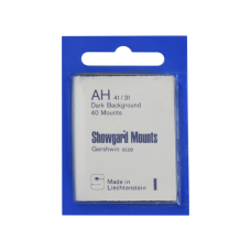 Showgard - 41x31mm Showgard Mounts - Pre-cut Singles (Black)