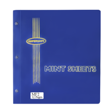 Supersafe - Mint Sheet File, 32 Sheet Capacity (Blue)