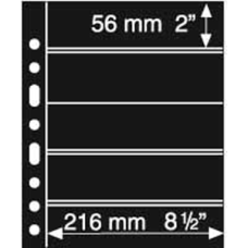 Lighthouse - 5 Pocket Grande Sheets for stamps & booklets Black