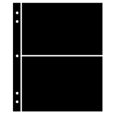 Supersafe - Supersafe Stocksheets 2 Rows 126mm, Black Supersafe - Supersafe Stocksheets 2 Rows 126mm, Black