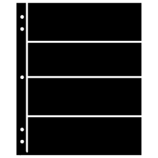 Supersafe - Supersafe Stocksheets 4 Rows 61mm, Black Supersafe - Supersafe Stocksheets 4 Rows 61mm, Black