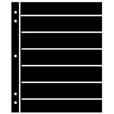 Supersafe - Supersafe Stocksheets 7 Rows 33mm, Black Supersafe - Supersafe Stocksheets 7 Rows 33mm, Black