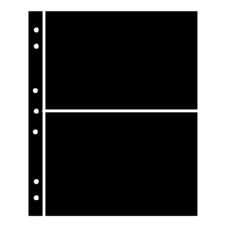 Hagner Stock Sheets 2 Row Black One Sided Hagner Stock Sheets 2 Row Black One Sided