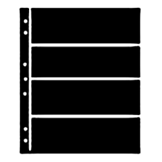 Hagner Stock Sheets 4 Row Black One Sided Hagner Stock Sheets 4 Row Black One Sided