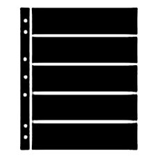 Hagner Stock Sheets 5 Row Black One Sided Hagner Stock Sheets 5 Row Black One Sided